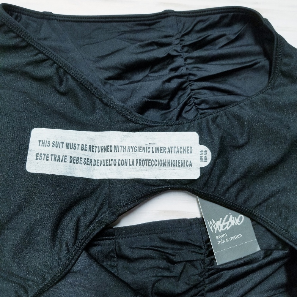 ✔SOLD✔High Waist Gathered Sides Bikini Bottoms - Picture 3 of 5